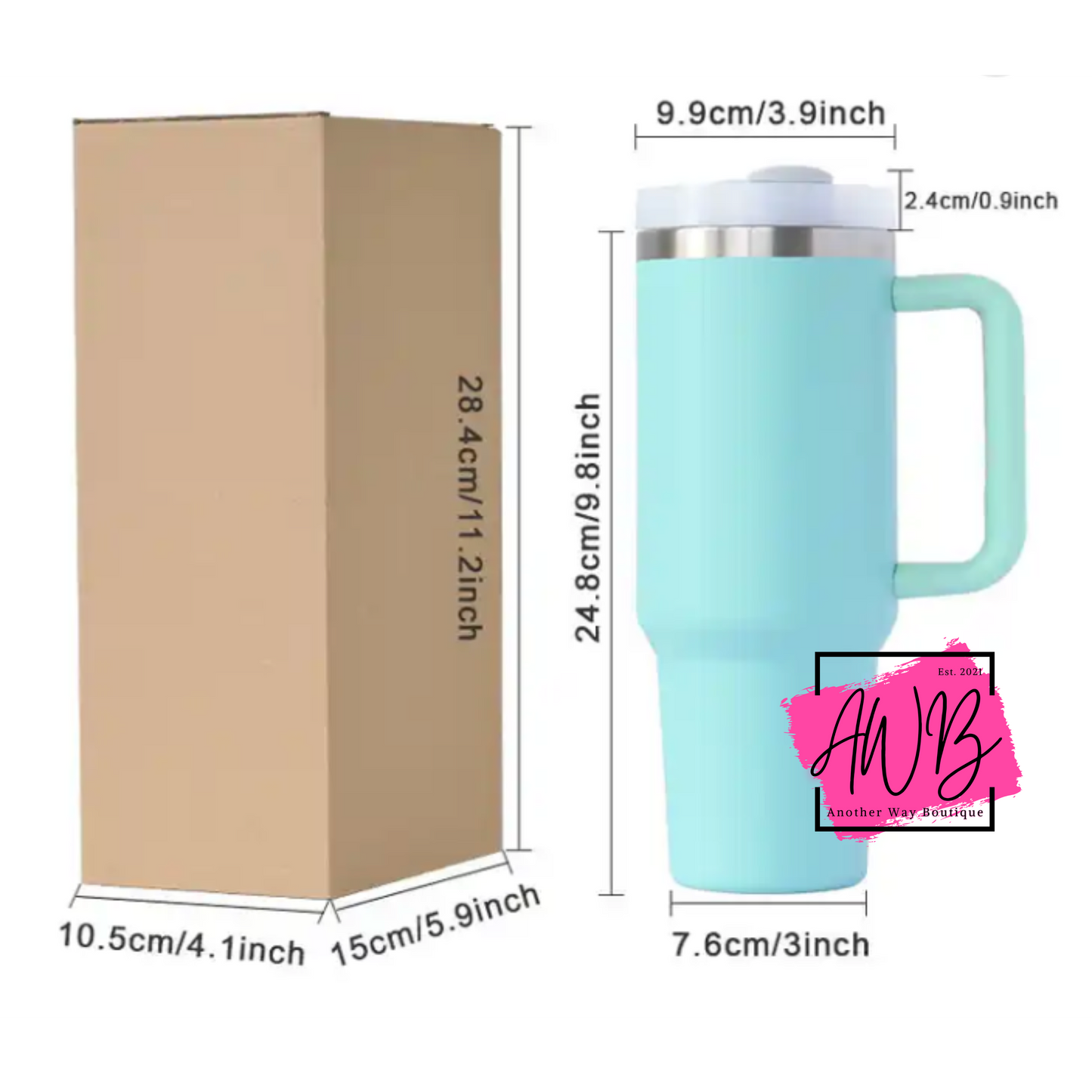 40oz Double Wall Vacuum Insulated Travel Tumbler
