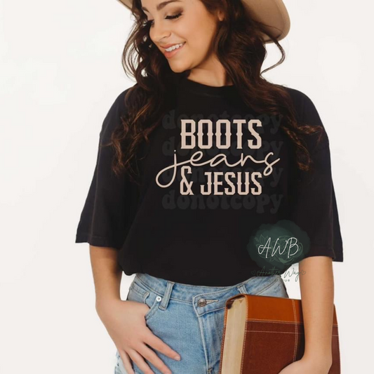 Boots Jeans & Jesus - Another Way Boutique