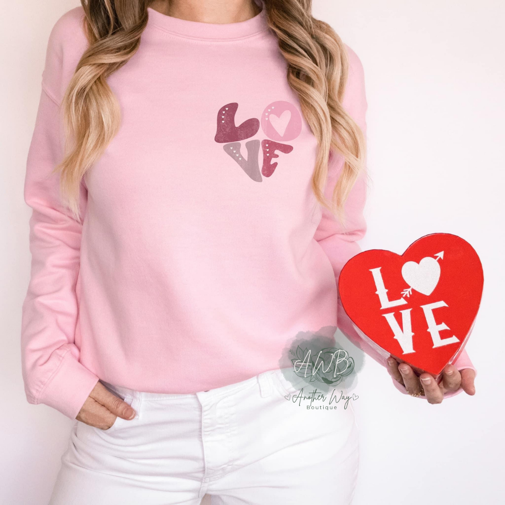 Love pocket print - Another Way Boutique