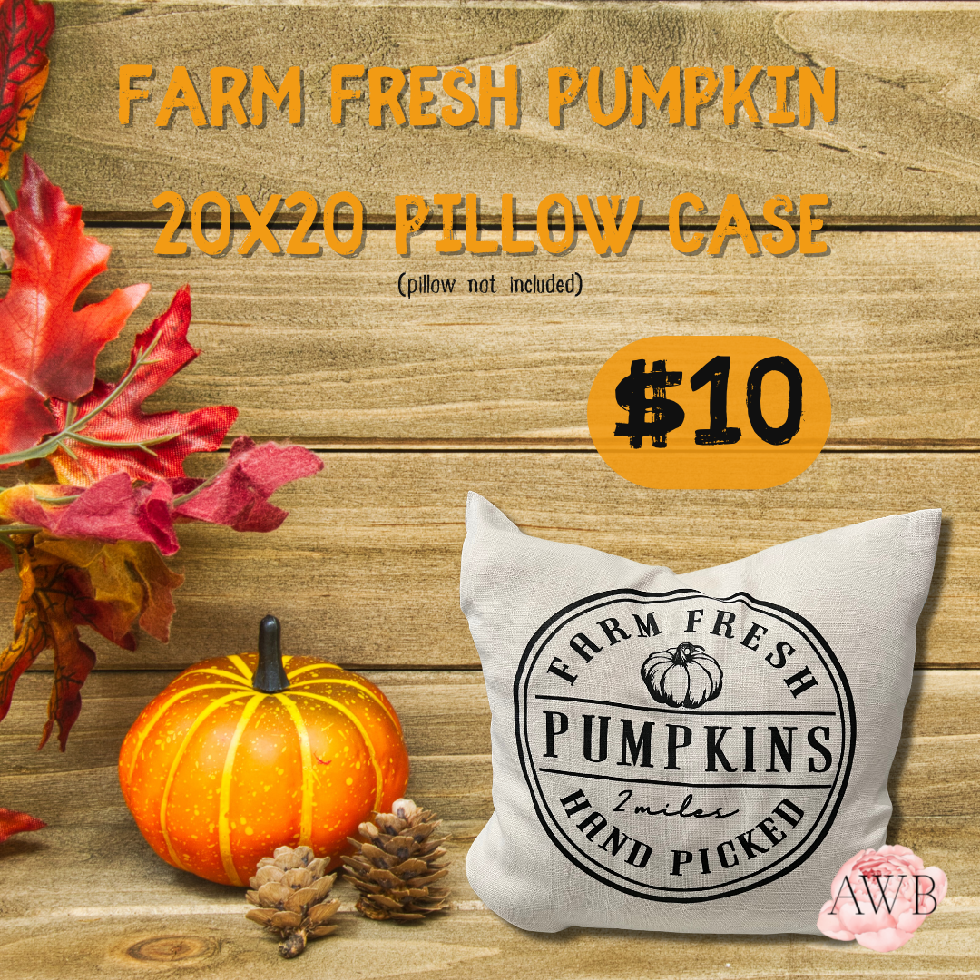 Farm Fresh Pumpkin Pillowcase - Another Way Boutique