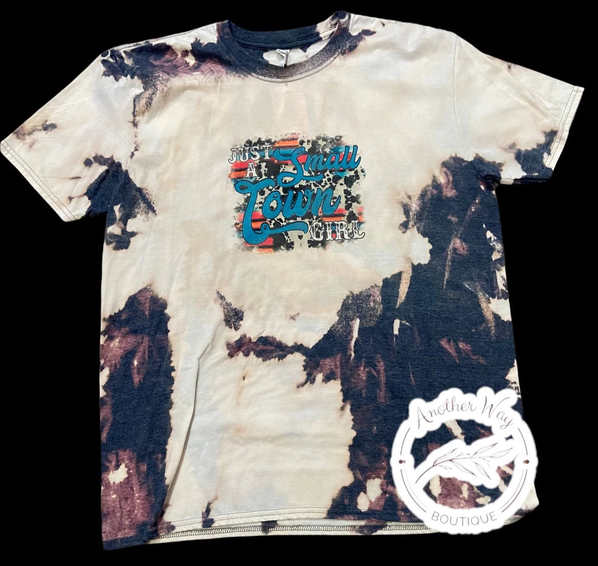 “Small Town Girl” Bleached shirt - Another Way Boutique