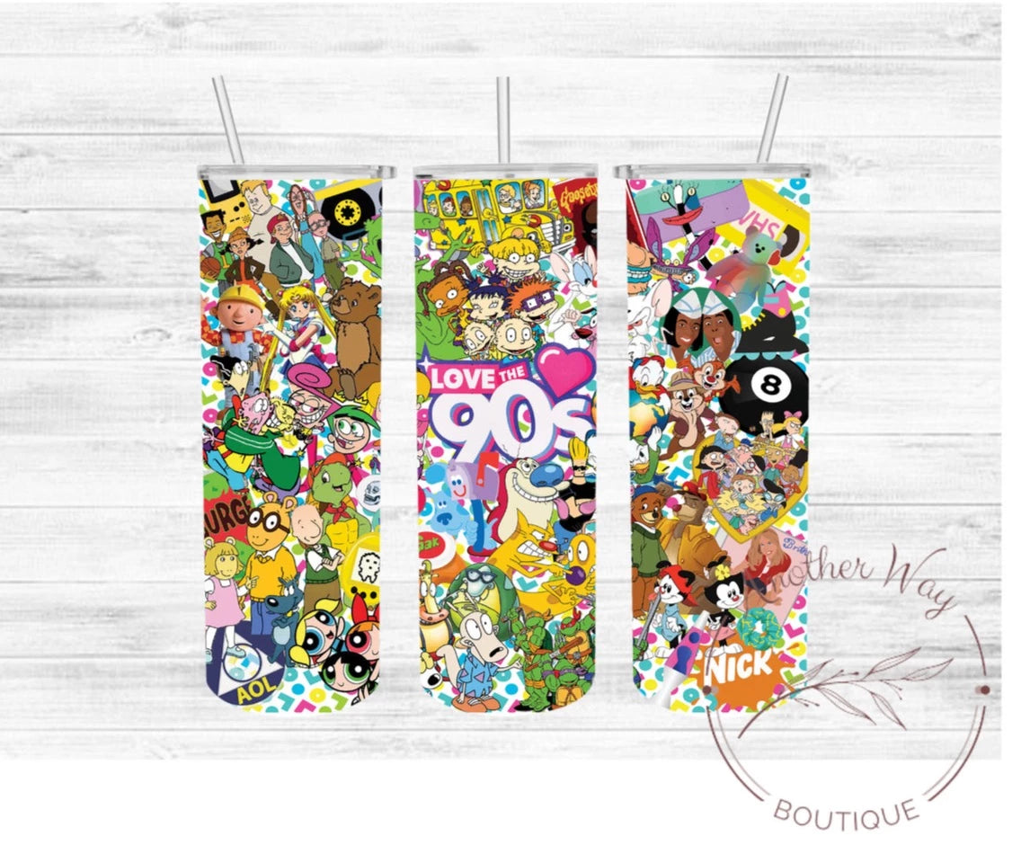The 90s cartoon Tumbler - Another Way Boutique