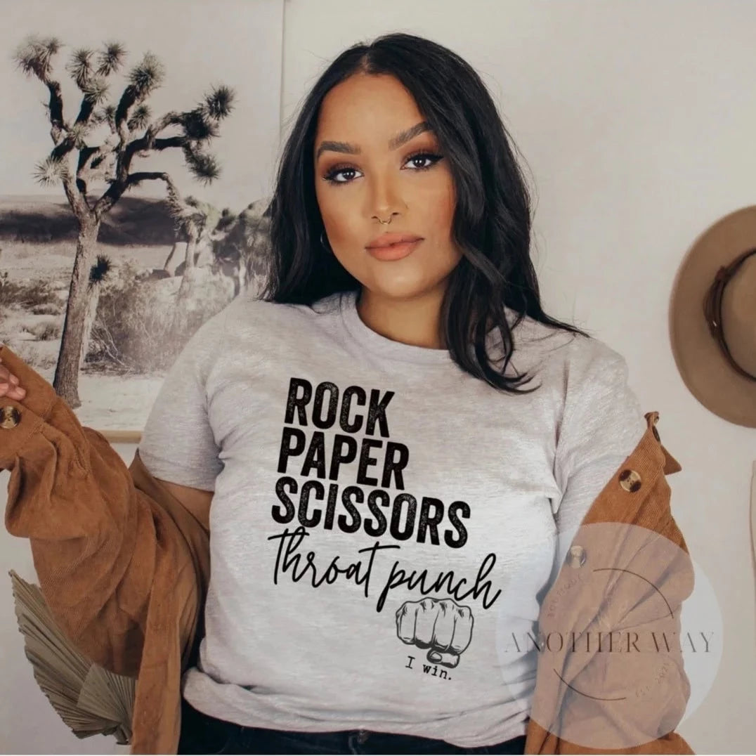 “Rock Paper Scissors Throat Punch” - Another Way Boutique