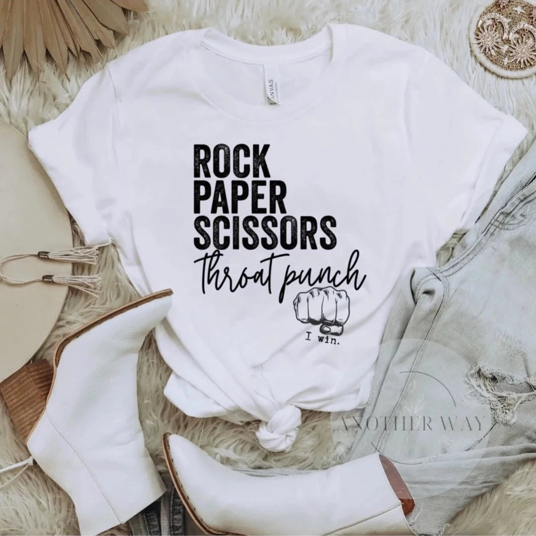 “Rock Paper Scissors Throat Punch” - Another Way Boutique